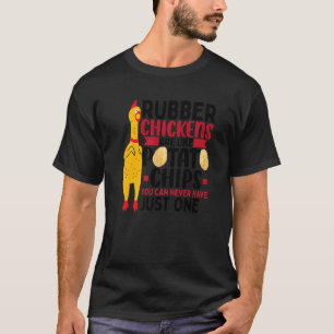 T-shirt Les Poulets En Caoutchouc Sont Comme Les Puces De