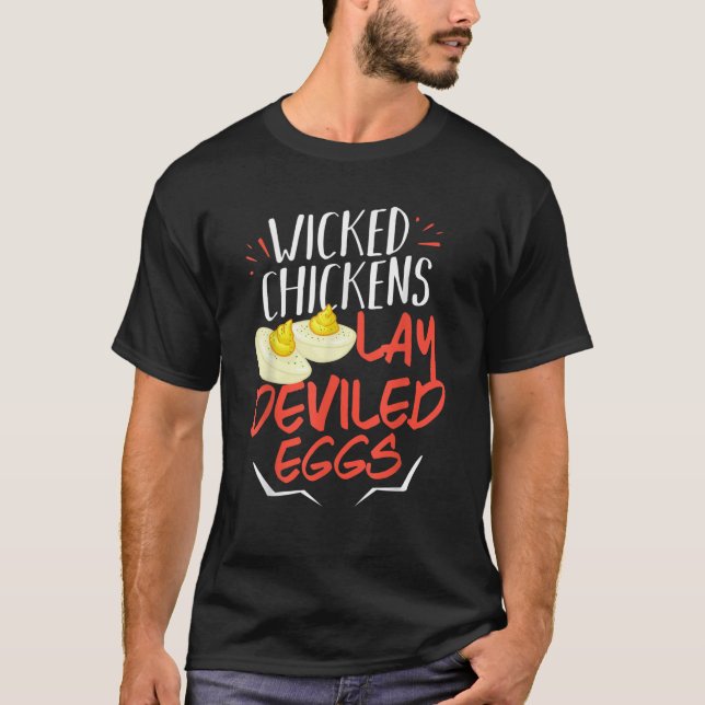 T-shirt Les Poulets Malins Possèdent Des Oeufs Dévastés Ca (Devant)