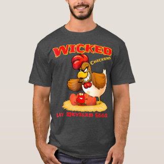 T-shirt Les Poulets Malins Possèdent Des Oeufs Dévastés Dr