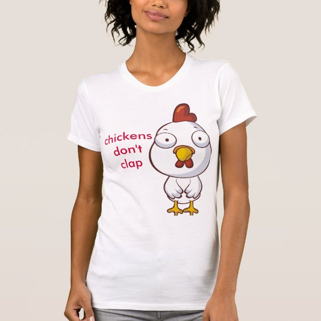 T-shirt les poulets ne battent pas (Devant)