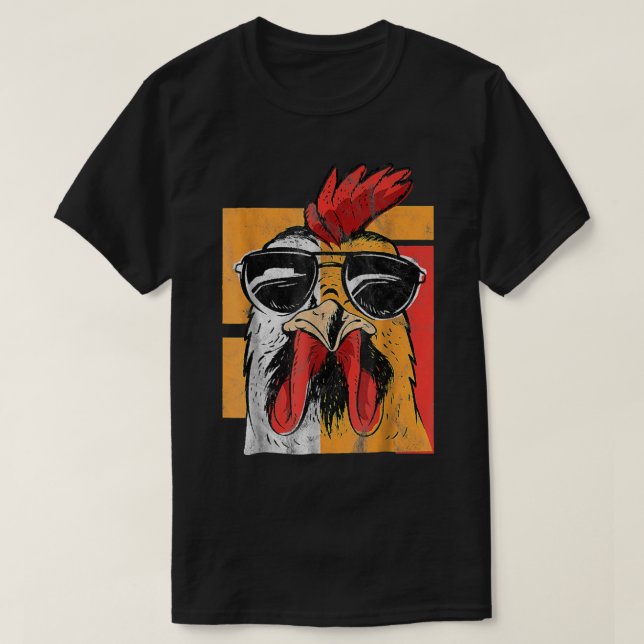 T-shirt Les poulets sont comme des chips de pommes de terr (Design devant)