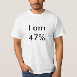 T-shirt les pour cent de 47% aux lesquels Romney se réfè