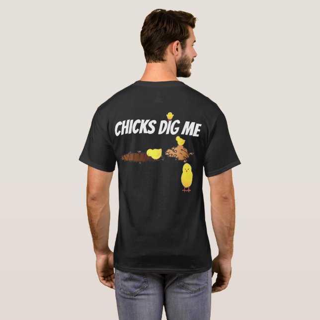 T-SHIRT LES POUSSINS M'AIMENT BIEN (Dos entier)