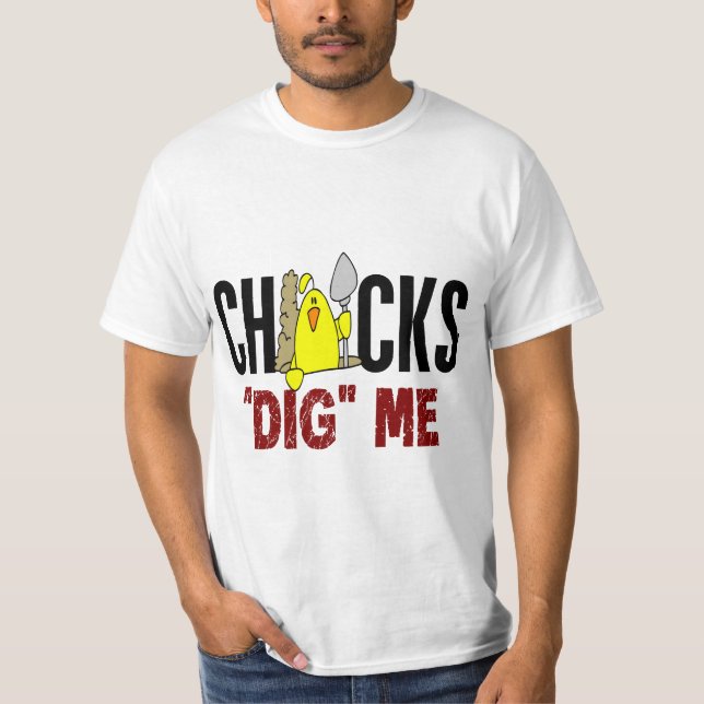 T-shirt Les poussins me creusent (Devant)