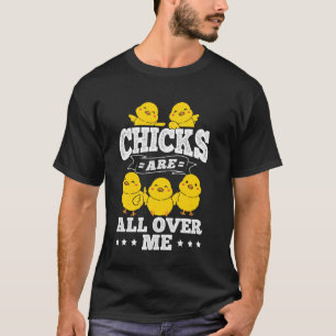 T-shirt LES POUSSINS SONT PARTOUT SUR MOI Pâques Drôle Pou
