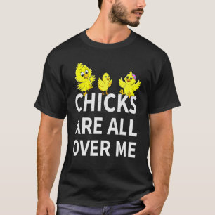 T-shirt Les Poussins Sont Tout Autour De Moi Bébé Oeufs De