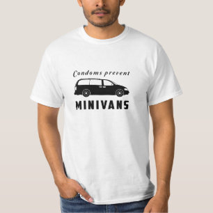 T-shirt Les préservatifs empêchent des monospaces