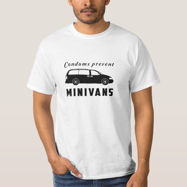 T-shirt Les préservatifs empêchent des monospaces (Devant)