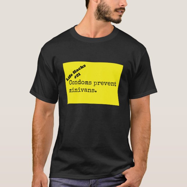 T-shirt Les préservatifs préviennent les mini-fourgonnette (Devant)