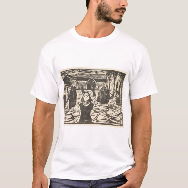 T-shirt Les prétendants, la Dernière heure d'Edvard Munch (Devant)