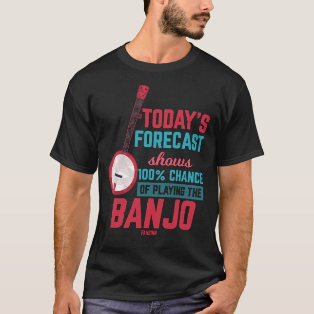 T-shirt Les Prévisions D'Aujourd'Hui Montrent 100% De Chan (Devant)