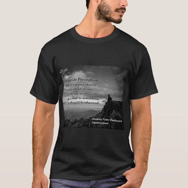 T-shirt Les Problèmes De Prévention Du Suicide (Devant)