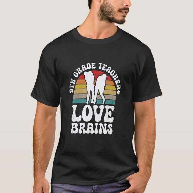 T-shirt Les professeurs de 3e aiment les cerveaux Funny Ha (Devant)