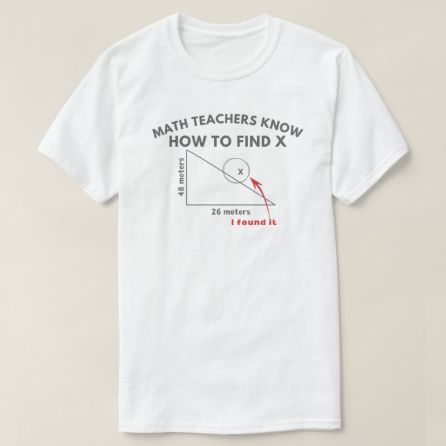 T-shirt Les professeurs de mathématiques savent comment tr (Design devant)