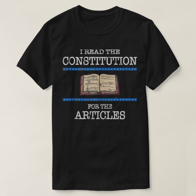 T-shirt Les professeurs d'histoire lisent la Constitution  (Design devant)