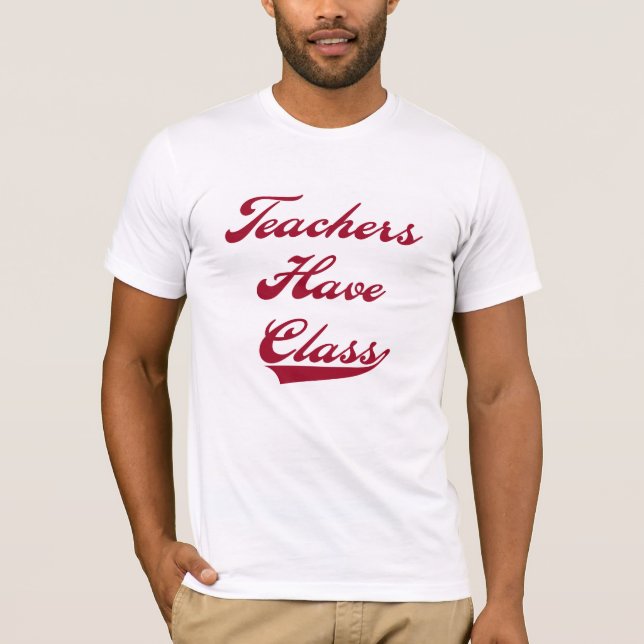 T-shirt Les professeurs ont le rouge de classe (Devant)
