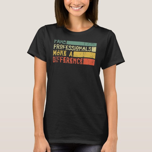 T-shirt Les Professionnels Du Para Font Une Différence (Devant)