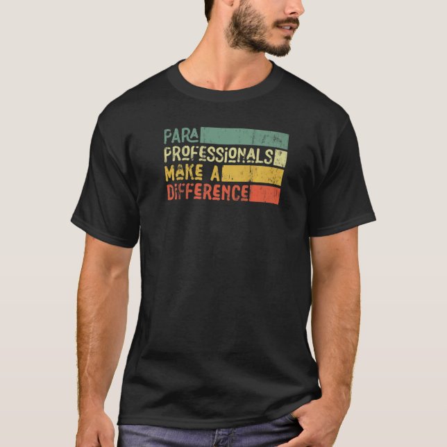 T-shirt Les Professionnels Du Para Font Une Différence 1 (Devant)