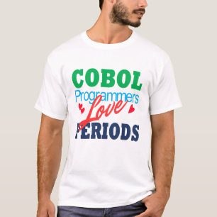 T-shirt Les programmeurs Cobol aiment les points