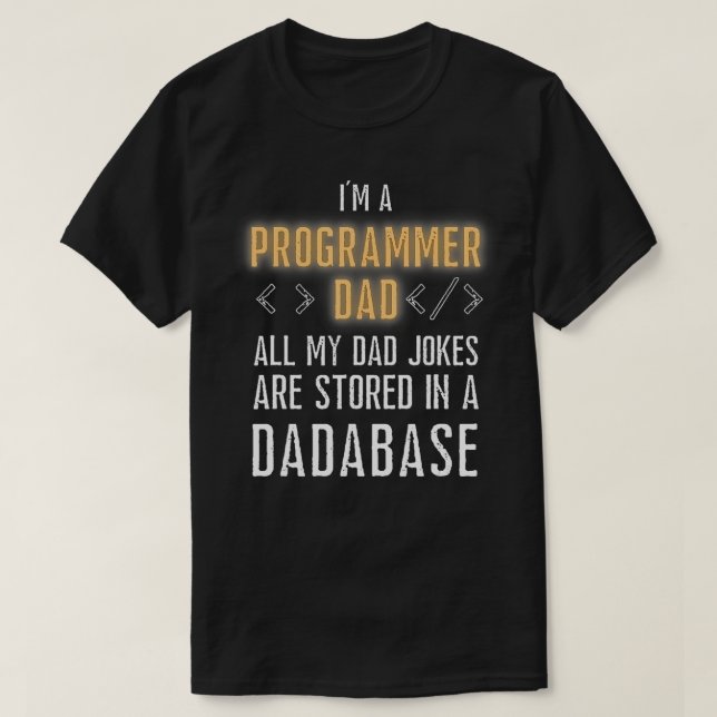 T-shirt Les Programmeurs Sont Stockés Dans Une Base De Don (Design devant)