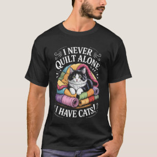 T-shirt Les propriétaires de chats de patchwork aiment Je