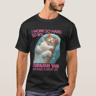 T-shirt Les propriétaires de chats TRAVAILLENT TELLEMENT P