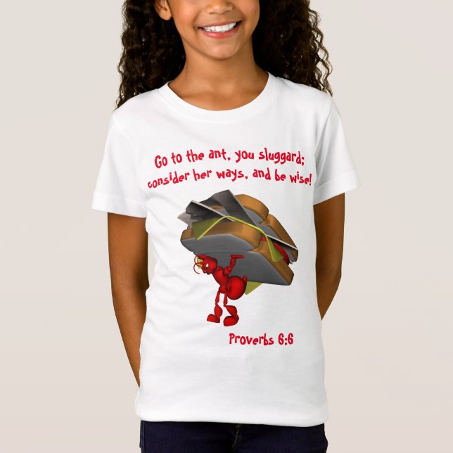 T-Shirt Les Proverbes de la Fourmi 6:6 (Devant)