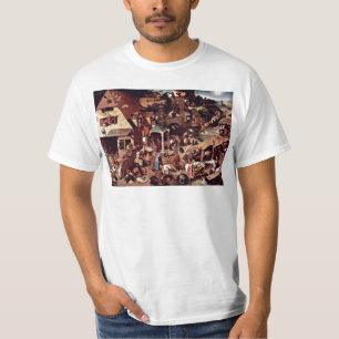 T-shirt Les proverbes néerlandais par Bruegel D. Ä. Piet