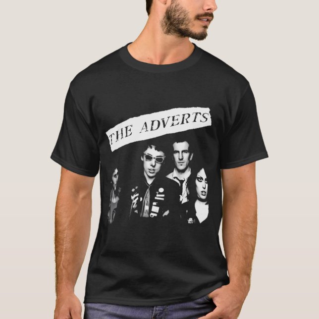 T-shirt Les publicités groupe grunge punk (Devant)