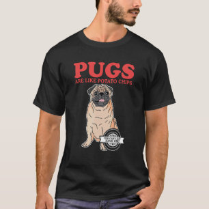 T-shirt Les pug sont comme le maître de Pug