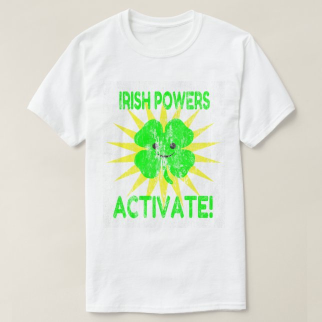 T-shirt Les puissances irlandaises activent DS (Design devant)