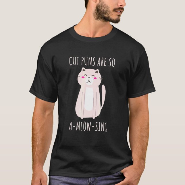 T-shirt Les Puns Coupés sont si AMÉOWsing (Devant)