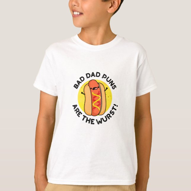 T-shirt Les Puns Papa Mauvais Sont Le Pun Saucisson Drôle  (Devant)