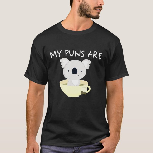 T-shirt Les Puns Sont Koala Tea Shirt (Devant)