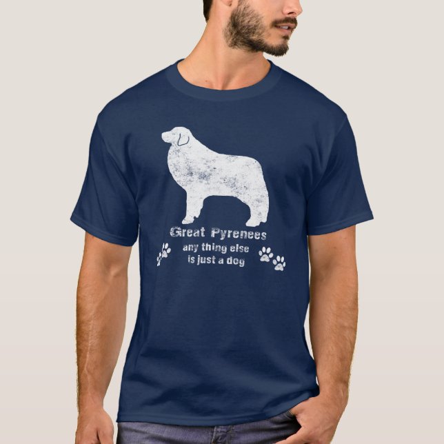 T-shirt Les Pyrénées - Tout le reste n'est qu'un chien (Devant)