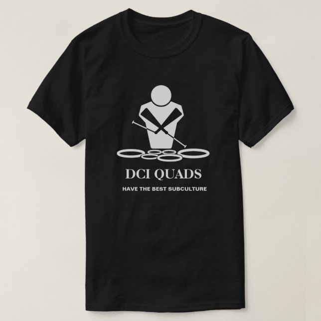 T-SHIRT LES QUADS ICD ONT LA MEILLEURE SOUS-CULTURE (Design devant)