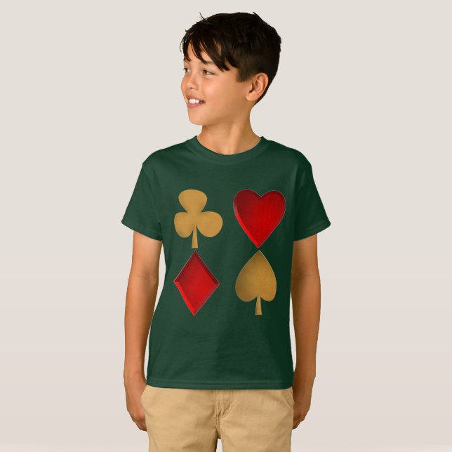 T-shirt Les quatre costumes (Devant entier)