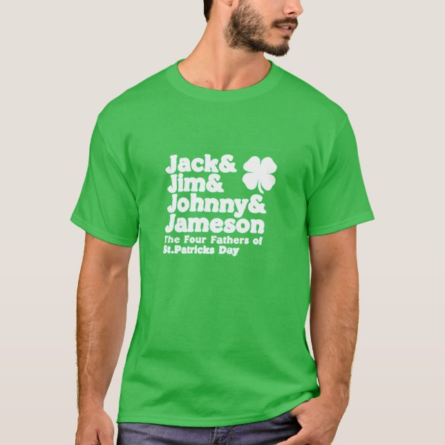 T-SHIRT LES QUATRE PÈRES ST. JOUR DE PATRICK (Devant)
