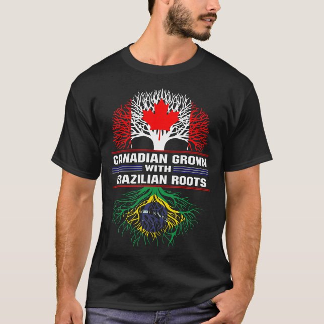T-shirt Les racines brésiliennes du Canada (Devant)