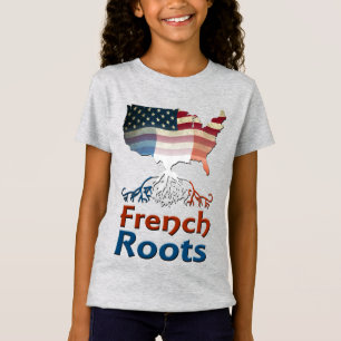 T-Shirt Les racines françaises américaines