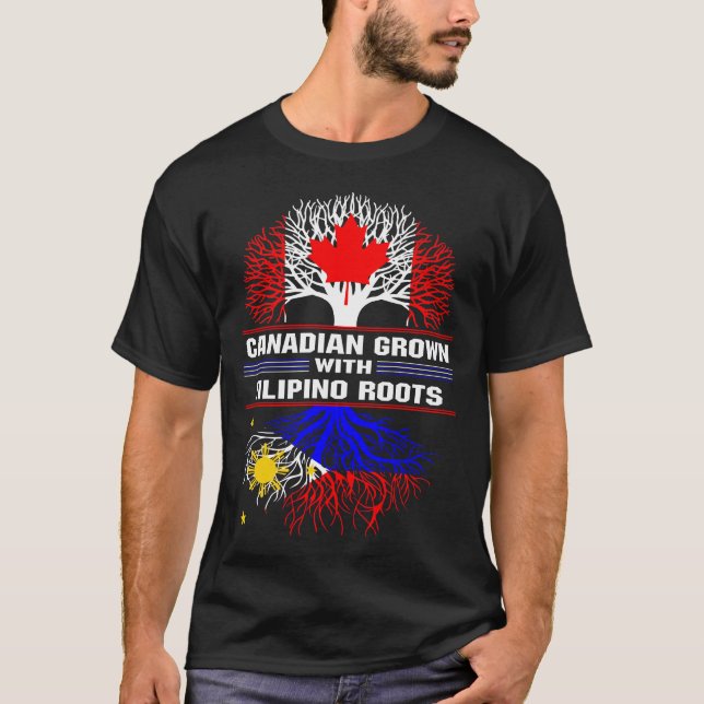 T-shirt Les racines philippines de la culture canadienne (Devant)