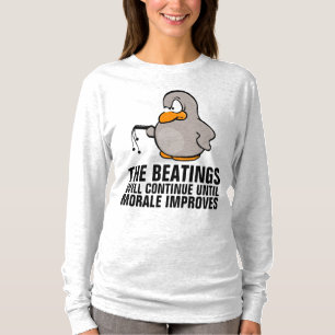 T-shirt Les raclées continueront jusqu'à ce que le moral s