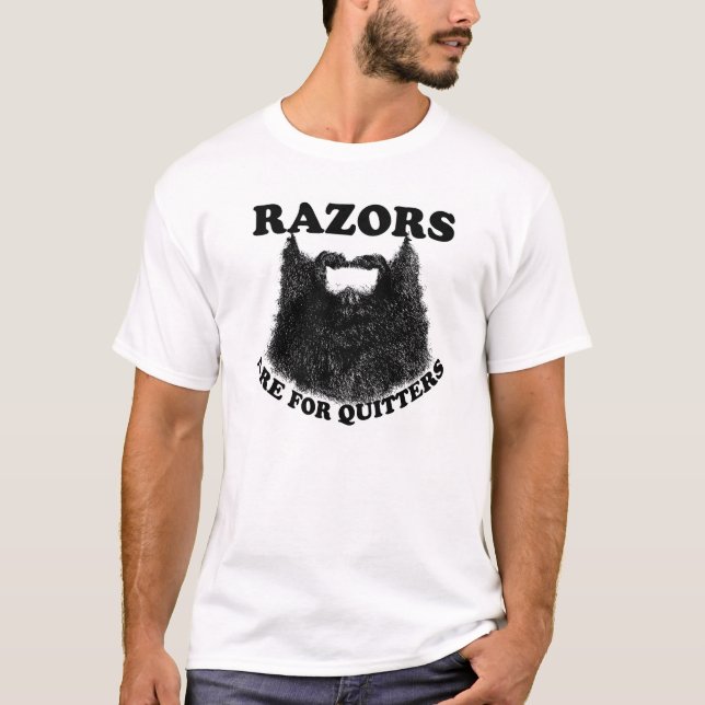 T-shirt Les rasoirs sont pour des renonceurs (Devant)