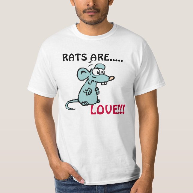 T-SHIRT LES RATS SONT, AMOUR ! ! ! (Devant)