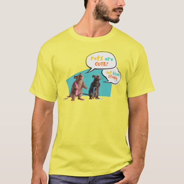 T-shirt Les Rats Sont Mignons Mais Plutôt Stinky (Devant)