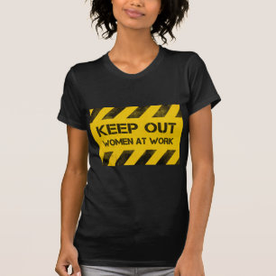 T-shirt Les rayures de danger empêchent les femmes de trav