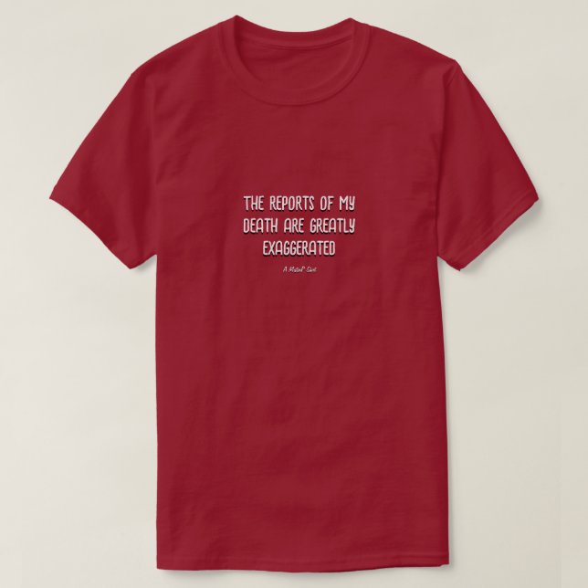 T-shirt Les récits de ma mort - Une chemise de Monsieur (Design devant)