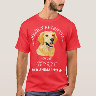 T-shirt Les Récupérateurs D'Or Sont Mes Animaux Esprit