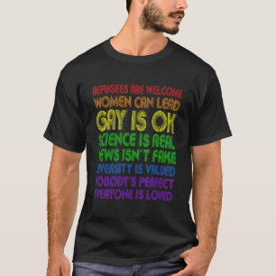T-shirt Les Réfugiés Les Femmes De Bienvenue Peuvent Dirig
