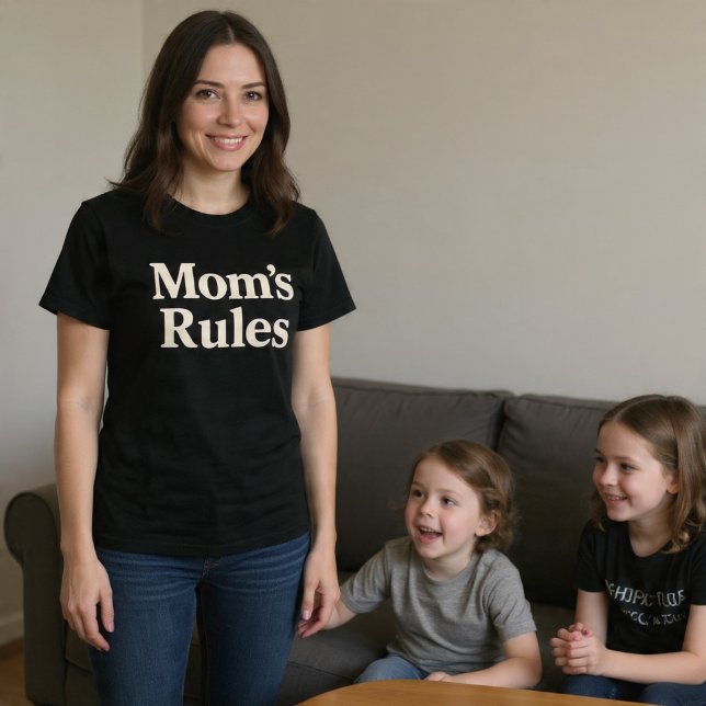 T-shirt Les règles de maman (Créateur téléchargé)